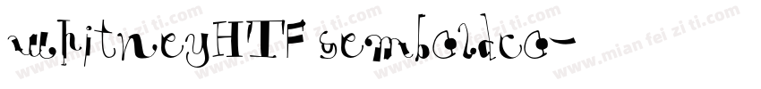 whitneyHTF semboldco字体转换